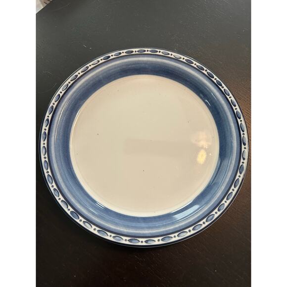 Dansk Bistro Cafe Belgian Blue Replacement Dinner Plate - Picture 2 of 4